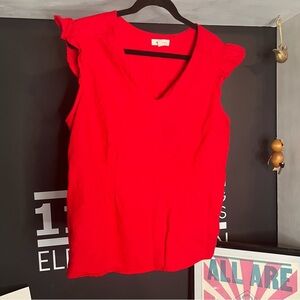 Bright Red Monteau 1X Top